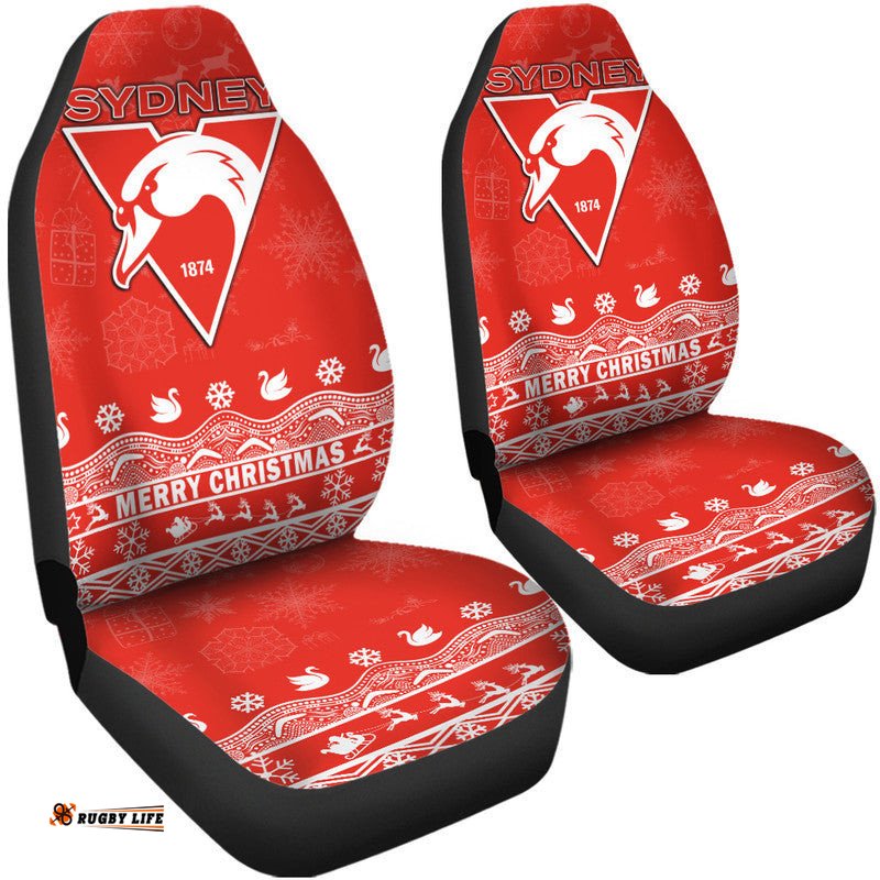 Sydney Swans Unique Winter Season Car Seat Cover Swans Merry Christmas No2