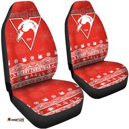 Sydney Swans Unique Winter Season Car Seat Cover Swans Merry Christmas No2