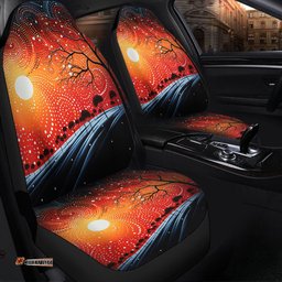 Australia Aboriginal Aboriginal Dot Painting Style Art Dreamtime Story Car Seat Covers
