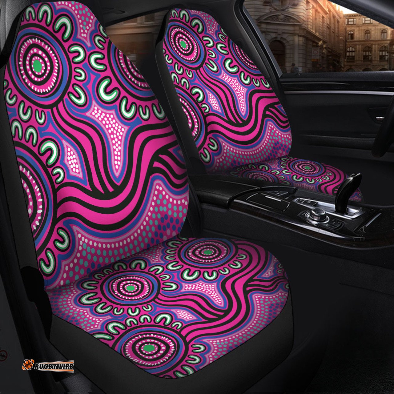 Australia Aboriginal Dot Patterns From Indigenous Australian Culture Car Seat Covers