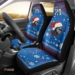 Custom Knights Rugby Car Seat Cover Chirstmas Vibe