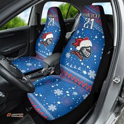 Custom Knights Rugby Car Seat Cover Chirstmas Vibe