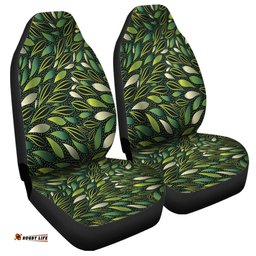 Australia Aboriginal Green Bush Leaves Seamless Car Seat Covers