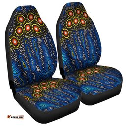 Australia Aboriginal Aboriginal Dreaming Dot Art Car Seat Covers