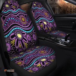 Australia Aboriginal Purple Dot In Aboriginal Style Car Seat Covers