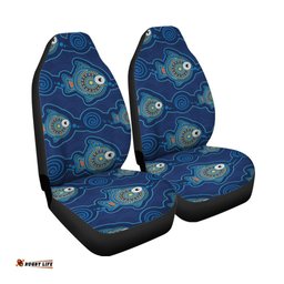 Aboriginal Car Seat Covers Indigenous Turtle Patterns