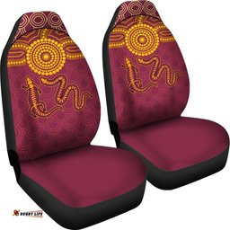 Aboriginal Car Seat Covers Aboriginal Snake And Alligator