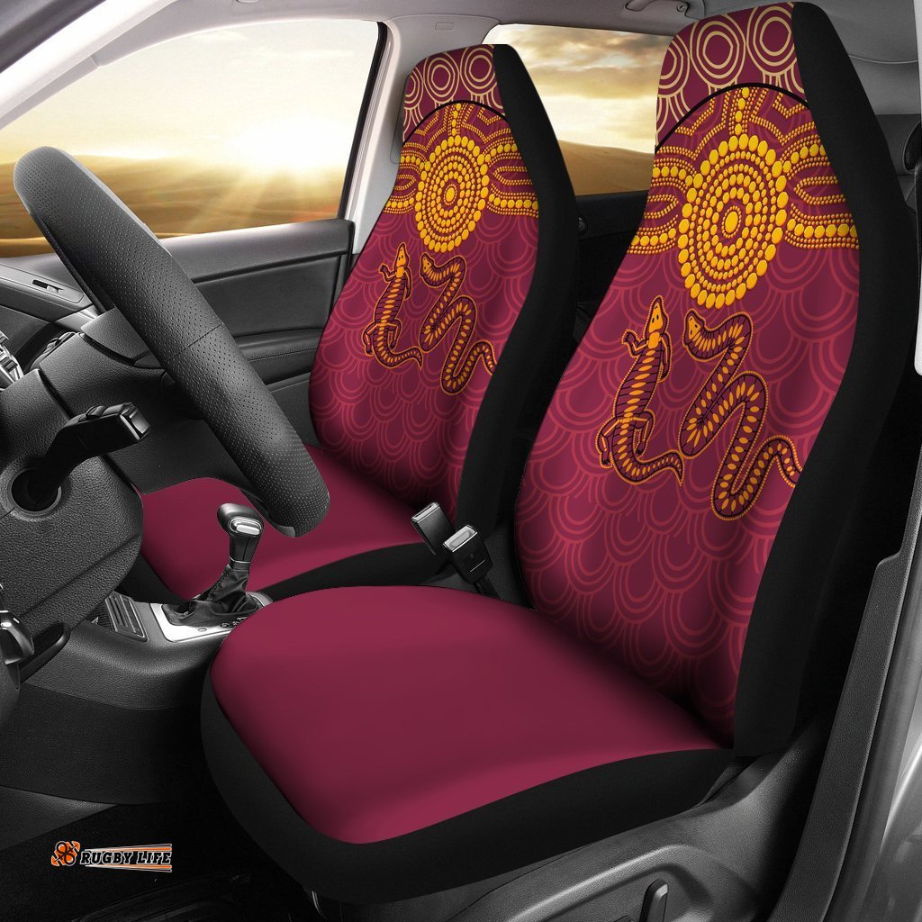 Aboriginal Car Seat Covers Aboriginal Snake And Alligator