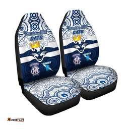 Geelong Cats Indigenous Car Seat Cover Football Premiers The King