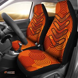 Aboriginal Car Seat Covers Aboriginal Boomerangs And Dot Circle