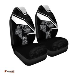 Brittany Celtic Car Seat Covers Celtic Cross and Brittany Stoat Ermine