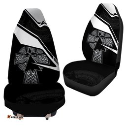 Brittany Celtic Car Seat Covers Celtic Cross and Brittany Stoat Ermine
