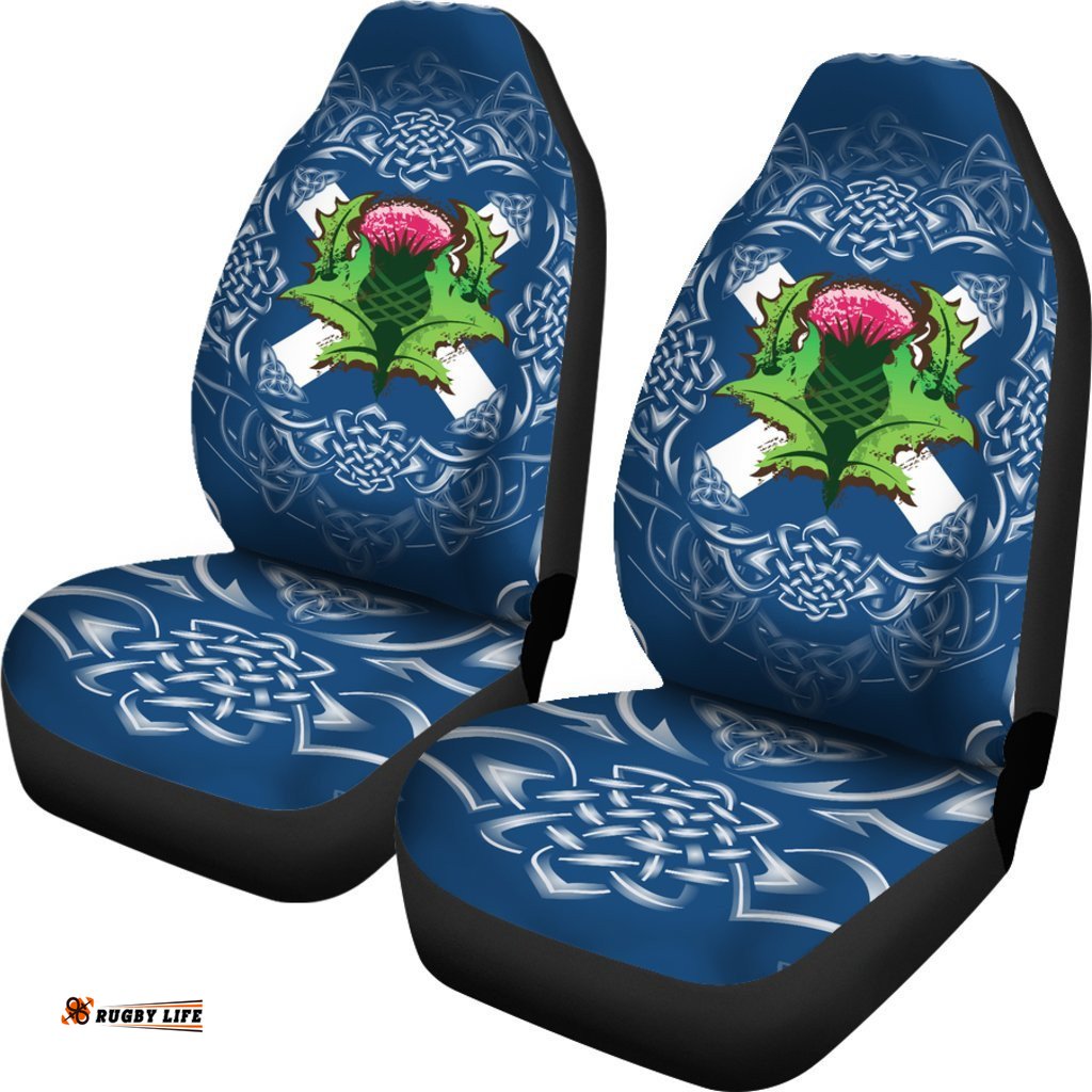 Scotland Car Seat Covers Saltire Thistle