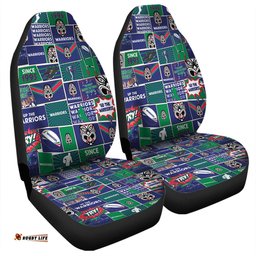 New Zealand Warriors Team Of Us Die Hard Fan Supporters Comic Style Car Seat Covers