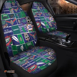 New Zealand Warriors Team Of Us Die Hard Fan Supporters Comic Style Car Seat Covers
