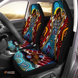 Australia Naidoc Week Custom Aboriginal Inspired and Torres Strait Islander Get Up! Stand Up! Show Up! Car Seat Covers