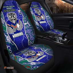 New Zealand Warriors Grand Final Custom Custom New Zealand Warriors With Contemporary Style Of Aboriginal Painting Car Seat Covers