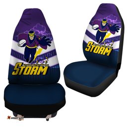 Melbourne Storm Melbourne Storm Mascot With Australia Flag Car Seat Covers