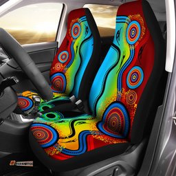 Australia Aboriginal Seat Cover Blue Dream Car Seat Covers