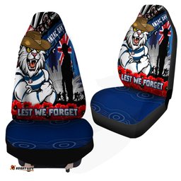 Geelong Cats Anzac Day Honor United In Spirit Car Seat Covers