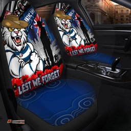 Geelong Cats Anzac Day Honor United In Spirit Car Seat Covers
