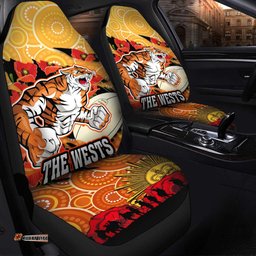 Australia Sydney Anzac Anzac Aboriginal Inspired with Poppy Flower Car Seat Covers