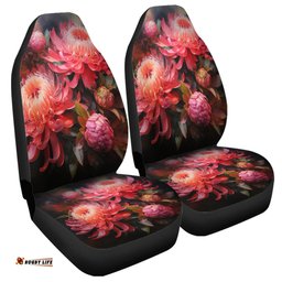 Australia Waratah Waratah Oil Painting Abstract Ver1 Car Seat Covers