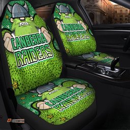Canberra Raiders Custom Team With Dot And Star Patterns For Tough Fan Car Seat Covers