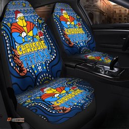 Gold Coast Titans Christmas Custom Christmas Knit Patterns Vintage Jersey Ugly Car Seat Covers