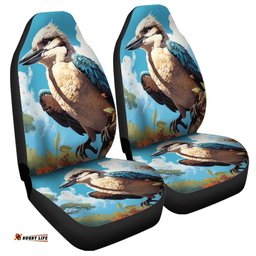 Australia Kookaburra Kookaburra Blue Background Car Seat Covers