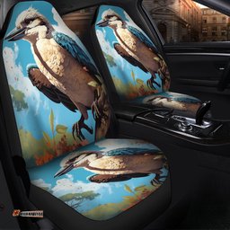 Australia Kookaburra Kookaburra Blue Background Car Seat Covers