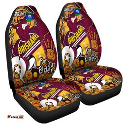 Brisbane Broncos Naidoc Week Custom Brisbane Broncos Naidoc Week For Our Elders Bronx for Life Sport Style Car Seat Covers