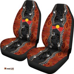 Australia Aboriginal Inspired Australia Indigenous Map Car Seat Covers