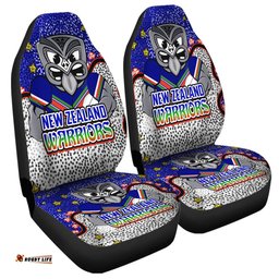 New Zealand Warriors Custom Team With Dot And Star Patterns For Tough Fan Car Seat Covers