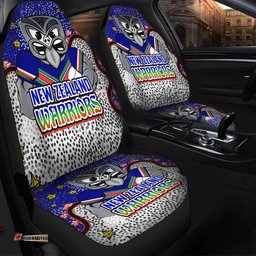 New Zealand Warriors Custom Team With Dot And Star Patterns For Tough Fan Car Seat Covers