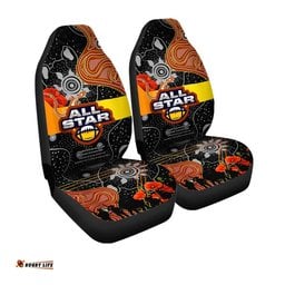 All Stars Rugby Anzac Aboriginal Inspired All Stars with Anzac Day with Poppy Flower Car Seat Covers