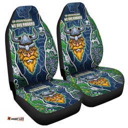 Canberra Raiders Grand Final Custom Custom Raiders Contemporary Style Of Aboriginal Painting Car Seat Covers