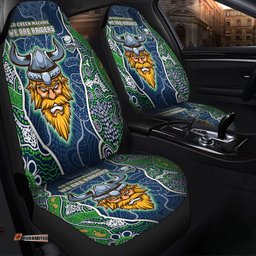 Canberra Raiders Grand Final Custom Custom Raiders Contemporary Style Of Aboriginal Painting Car Seat Covers