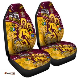 Brisbane Broncos Naidoc Week Custom Bronx For Our Elders Aboriginal Inspired Car Seat Covers
