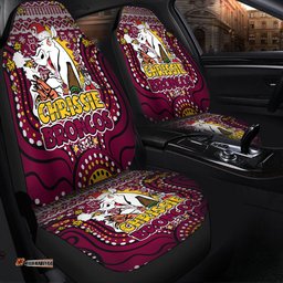Brisbane Broncos Christmas Custom Christmas Knit Patterns Vintage Jersey Ugly Car Seat Covers