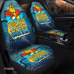 Gold Coast Titans Custom Team With Dot And Star Patterns For Tough Fan Car Seat Covers