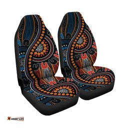 Australia Aboriginal Inspired Indigenous Patterns Ver09 Car Seat Covers