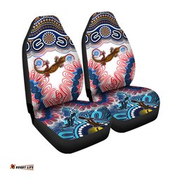 Australia Aussie Gecko Aboriginal Inspired Patterns Car Seat Covers