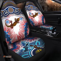 Australia Aussie Gecko Aboriginal Inspired Patterns Car Seat Covers