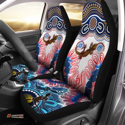 Australia Aussie Gecko Aboriginal Inspired Patterns Car Seat Covers