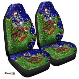 New Zealand Warriors Christmas Custom Let's Get Lit Chrisse Pressie Car Seat Covers