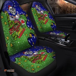 New Zealand Warriors Christmas Custom Let's Get Lit Chrisse Pressie Car Seat Covers