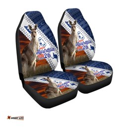 Australia Australia Day Kangaroo Happy Australia Day Aboriginal Pattern Car Seat Covers