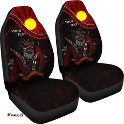 [Custom] Australia Aboriginal Inspired Indigenous People And Sun Car Seat Covers