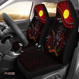 [Custom] Australia Aboriginal Inspired Indigenous People And Sun Car Seat Covers